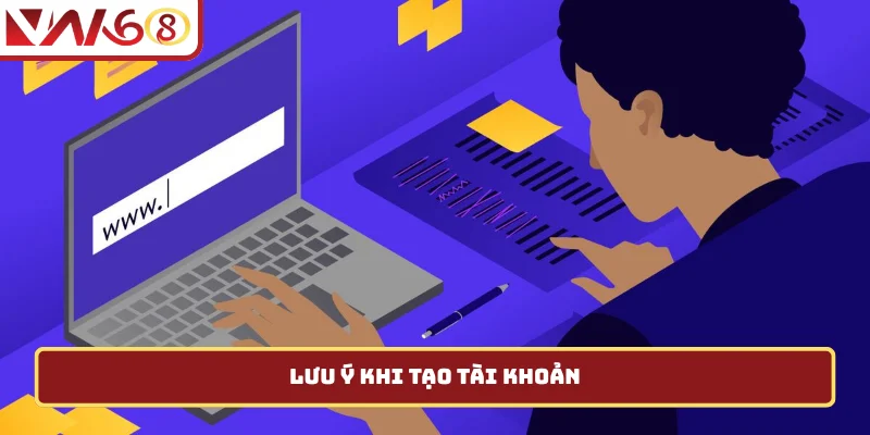 Lưu ý khi tạo tài khoản